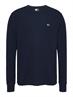 TJM SLIM WAFFLE L/S TEE EXT dark night navy