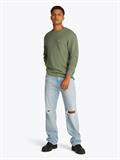 TJM SLIM WAFFLE LS TEE EXT aruba green