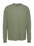 TJM SLIM WAFFLE LS TEE EXT aruba green