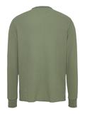 TJM SLIM WAFFLE LS TEE EXT aruba green