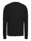 TJM SLIM WAFFLE LS TEE EXT black