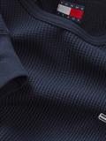 TJM SLIM WAFFLE LS TEE EXT dark night navy