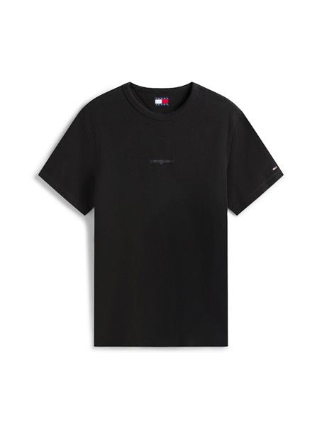 TJM SLIM WAFFLE SCRIPT TEE black