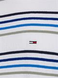 TJM STRIPE CREPE TEE white stripe