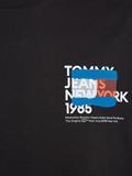 TJM TOMMY NY GRAFFITI FLAG TEE black