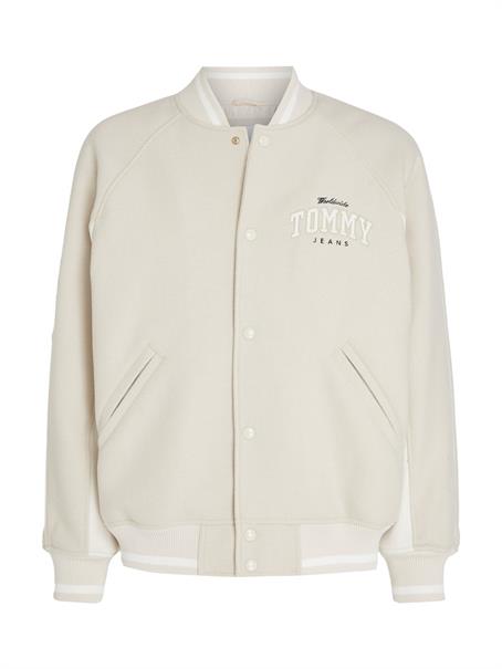 TJM WOOL VARSITY BOMBER newsprint