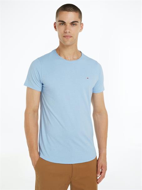 TJM XSLIM JASPE C NECK EXT chambray blue