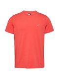 TJM XSLIM JASPE HTR TEE EXT bright vermillion htr