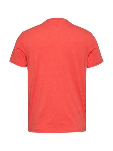 TJM XSLIM JASPE HTR TEE EXT bright vermillion htr