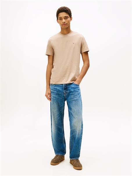 TJM XSLIM JASPE HTR TEE EXT coastal taupe htr