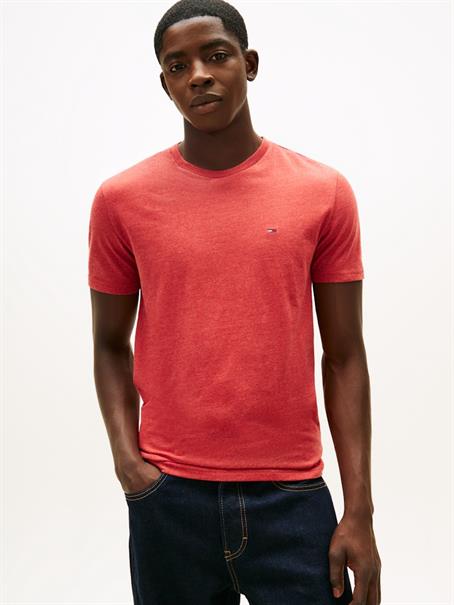 TJM XSLIM JASPE HTR TEE EXT terracotta red htr