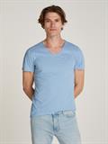 TJM XSLIM JASPE V NECK westside blue