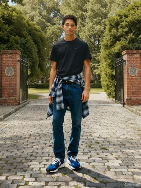TJM XSLIM JERSEY TEE tommy black