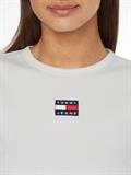TJW BABY CROP RIB CENTER BADGE ecru