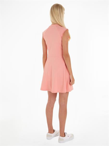 TJW BABYLOCK FIT & FLARE DRESS tickled pink