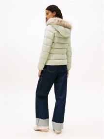 TJW BASIC HOODED DOWN JACKET EXT misty sage