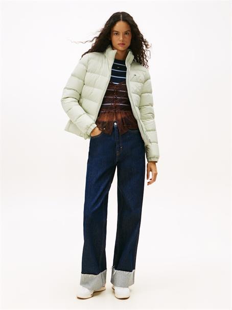 TJW BASIC HOODED DOWN JACKET EXT misty sage