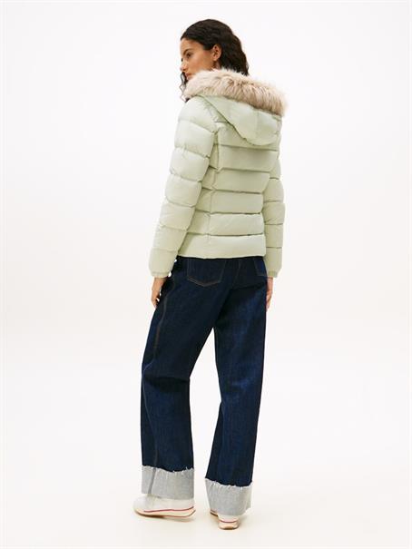TJW BASIC HOODED DOWN JACKET EXT misty sage