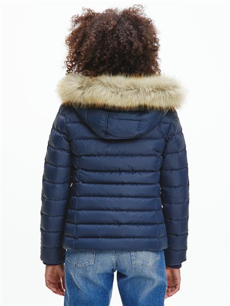 TJW BASIC HOODED DOWN JACKET twilight navy