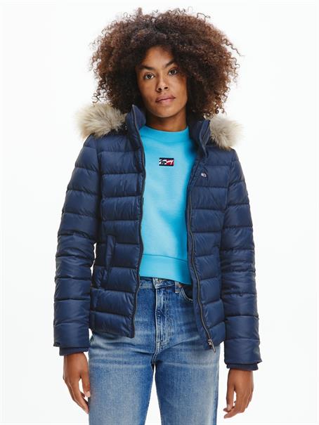 TJW BASIC HOODED DOWN JACKET twilight navy