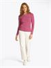 TJW BOAT NECK TOP LS brilliant berry - stripe