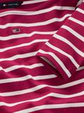 TJW BOAT NECK TOP LS brilliant berry - stripe