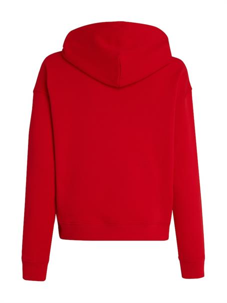 TJW BXY BADGE HOODIE deep crimson
