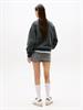 TJW BXY LEOPARD VARSITY CREW black