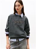 TJW BXY LEOPARD VARSITY CREW black
