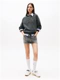 TJW BXY LEOPARD VARSITY CREW black