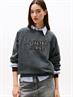 TJW BXY LEOPARD VARSITY CREW black