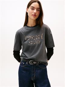 TJW BXY LEOPARD VARSITY TEE black
