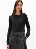 TJW CABLE ESSENTIAL SWEATER black