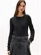 TJW CABLE ESSENTIAL SWEATER black