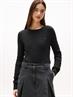 TJW CABLE ESSENTIAL SWEATER black