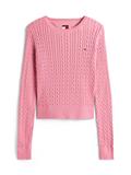TJW CABLE ESSENTIAL SWEATER mystic pink