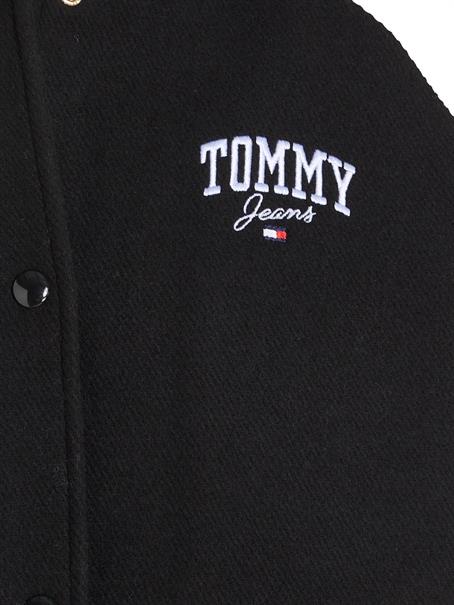 TJW CORD WOOL MIX LETTERMAN black