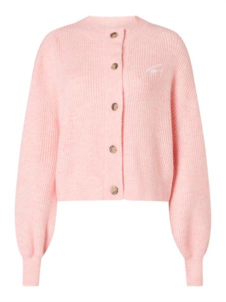 TJW COSY SIGANTURE CARDIGAN aloha pink