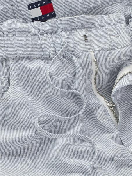 TJW COTTON LINEN SHORT colorado blue - stripe