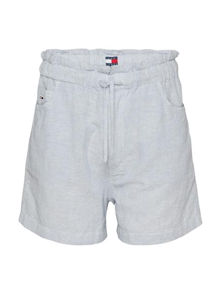 TJW COTTON LINEN SHORT colorado blue - stripe