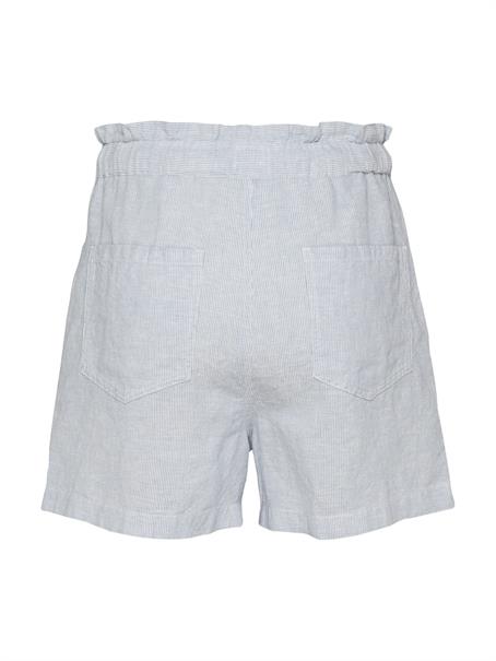 TJW COTTON LINEN SHORT colorado blue - stripe