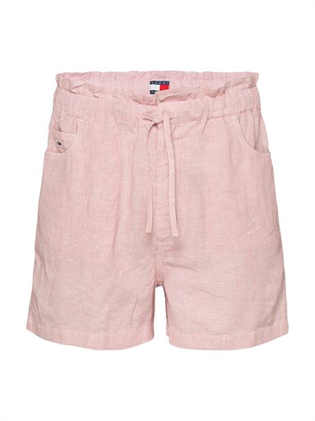 TJW COTTON LINEN SHORT precious pink - stripe