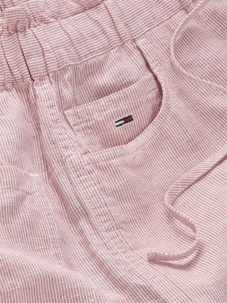 TJW COTTON LINEN SHORT precious pink - stripe