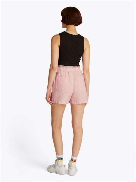 TJW COTTON LINEN SHORT precious pink - stripe