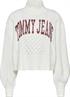 TJW CROP COLLEGE CABLE SWEATER ecru