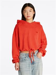 TJW CRP GMD SCRIPT HOODIE bright vermillion