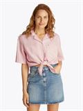 TJW CRP LINEN SS SHIRT precious pink-stripe