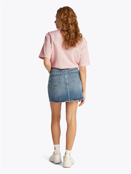 TJW CRP LINEN SS SHIRT precious pink-stripe