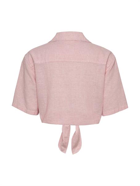TJW CRP LINEN SS SHIRT precious pink-stripe
