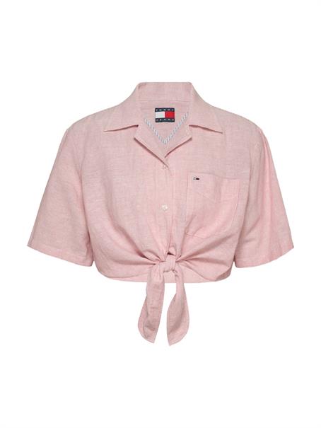 TJW CRP LINEN SS SHIRT precious pink-stripe